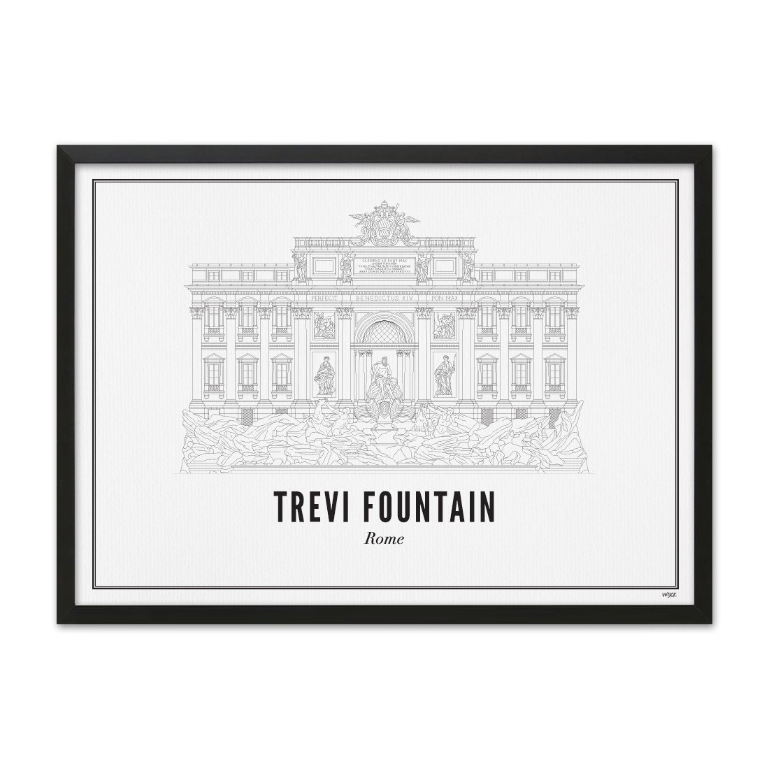 Poster von Rom - Trevi-Brunnen | WIJCK.